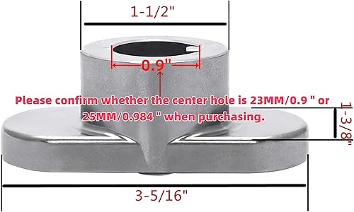 Miniatura 2 de Kit adaptador de cuchilla para cortacésped, orificio central de 0.906 in, reemplazo MTD 748-0376E 748-0376 748-0376A 748-0376B 748-0376C, se adapta