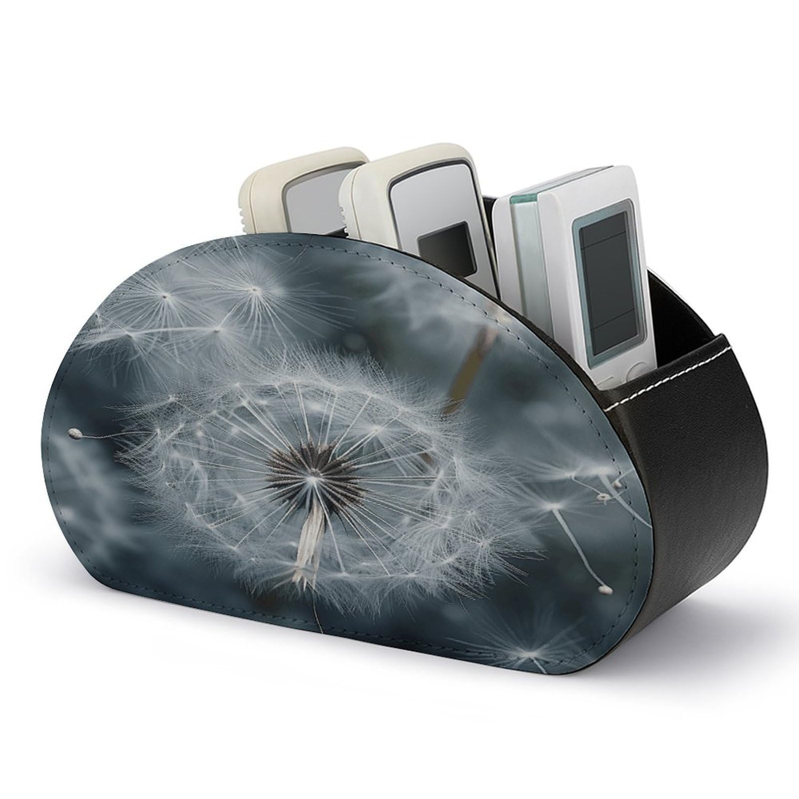 Btcowzrv Style Dandelion Seeds Pictures Remote Control Holder With 5 Compartments