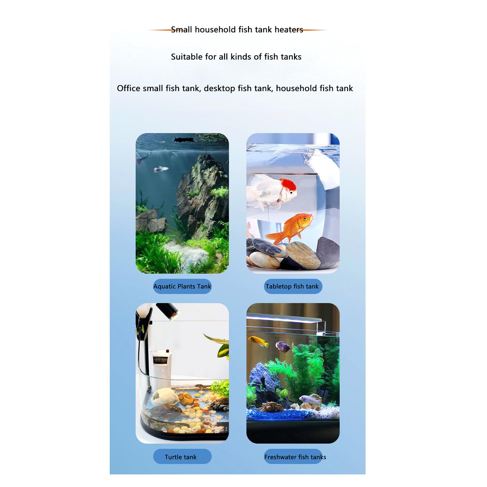 USB Fish Tank Asta di Riscaldamento Termostato Bassa Pressione Mini Riscaldatore Tavolo Piccola Asta di Riscaldamento,10W