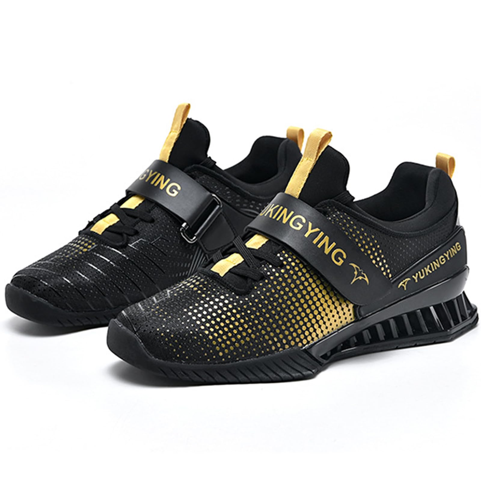 NGARY Chaussures d'haltérophilie Homme Femmes Haltérophilie Squat Chaussures Cross Trainer antidérapantes et Respirantes Chaussures de Gymnastique