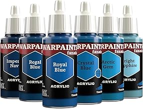 The Army Painter, Warpaints Fanatic Flexible Triad: Vivid Blues, 6 x 18 ml acrylic paints - Miniature quality hobby paint for Dungeons and dragons (DnD) & Warhammer Miniatures