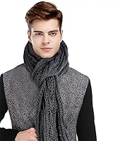 Vista 7 de Women And Mens Winter Thick Cable Knit Wrap Chunky Long Warm Scarf