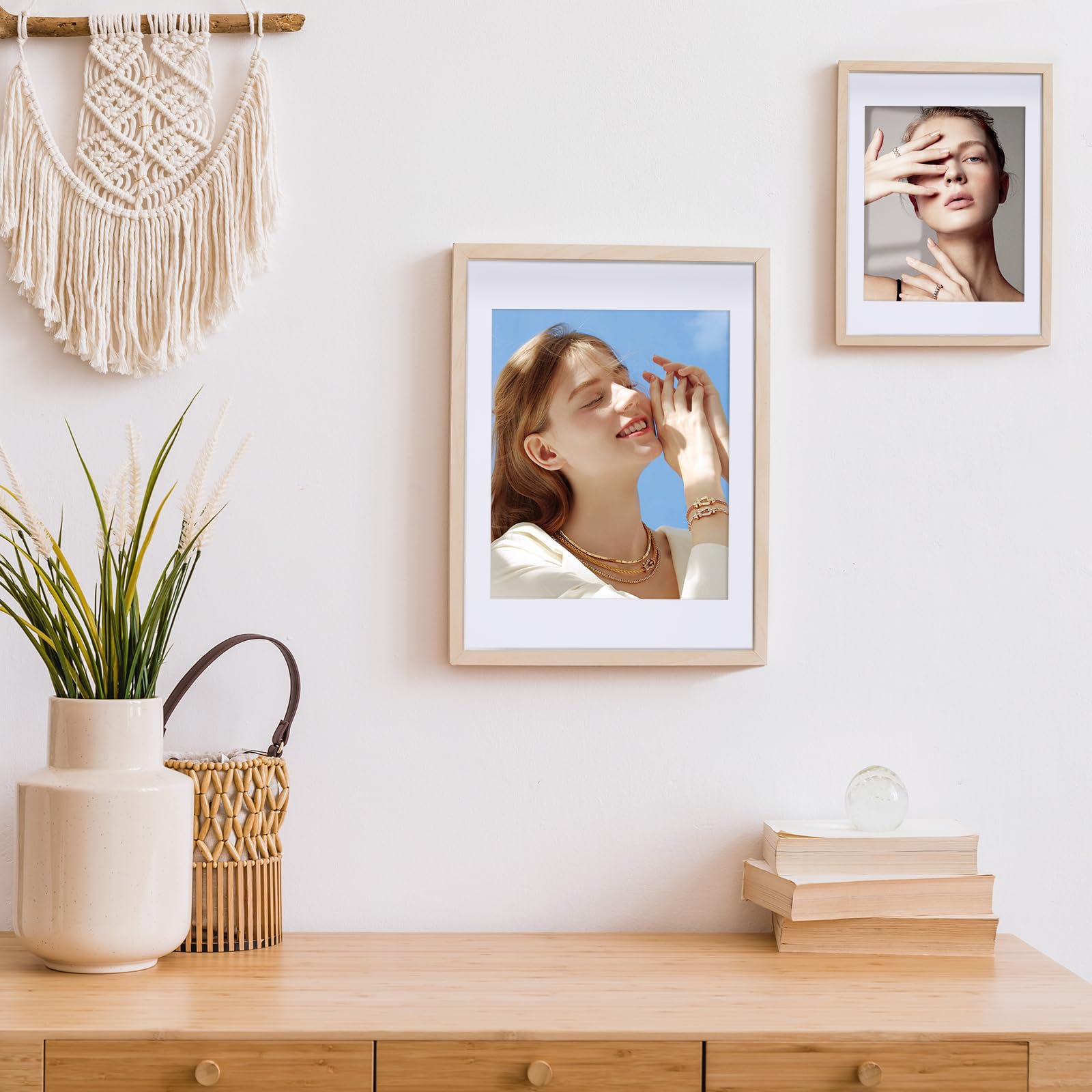 Fentar 10 Pezzi Passepartout 30x40 cm, Cartoncino Bianco per Cornici, Apertura Interna 25x30 cm, Ideale per Foto, Dipinti, Stampe e Quadri, Formato Standard per Mostre e Decorazioni Domestiche