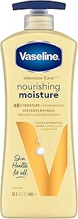 Vaseline Intensive Care Nourishing Moisture Body Lotion for Dry Skin, Made with Ultra-Hydrating Lipids + Pure Oat Extract ...