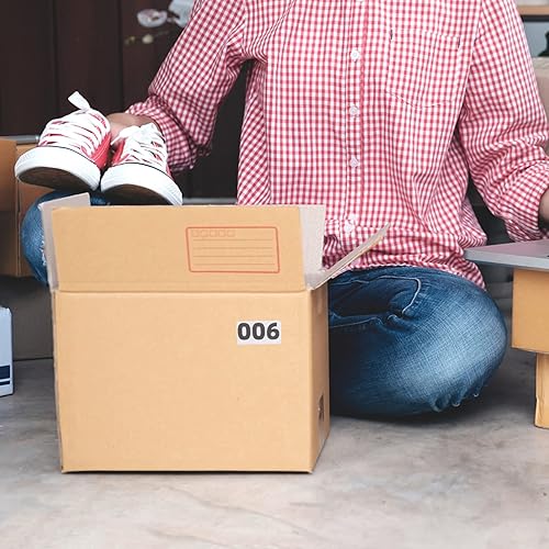 Miniatura 7 de Calcomanías de números, etiquetas de inventario, etiquetas autoadhesivas impermeables, etiquetas de número de inventario de números consecutivos