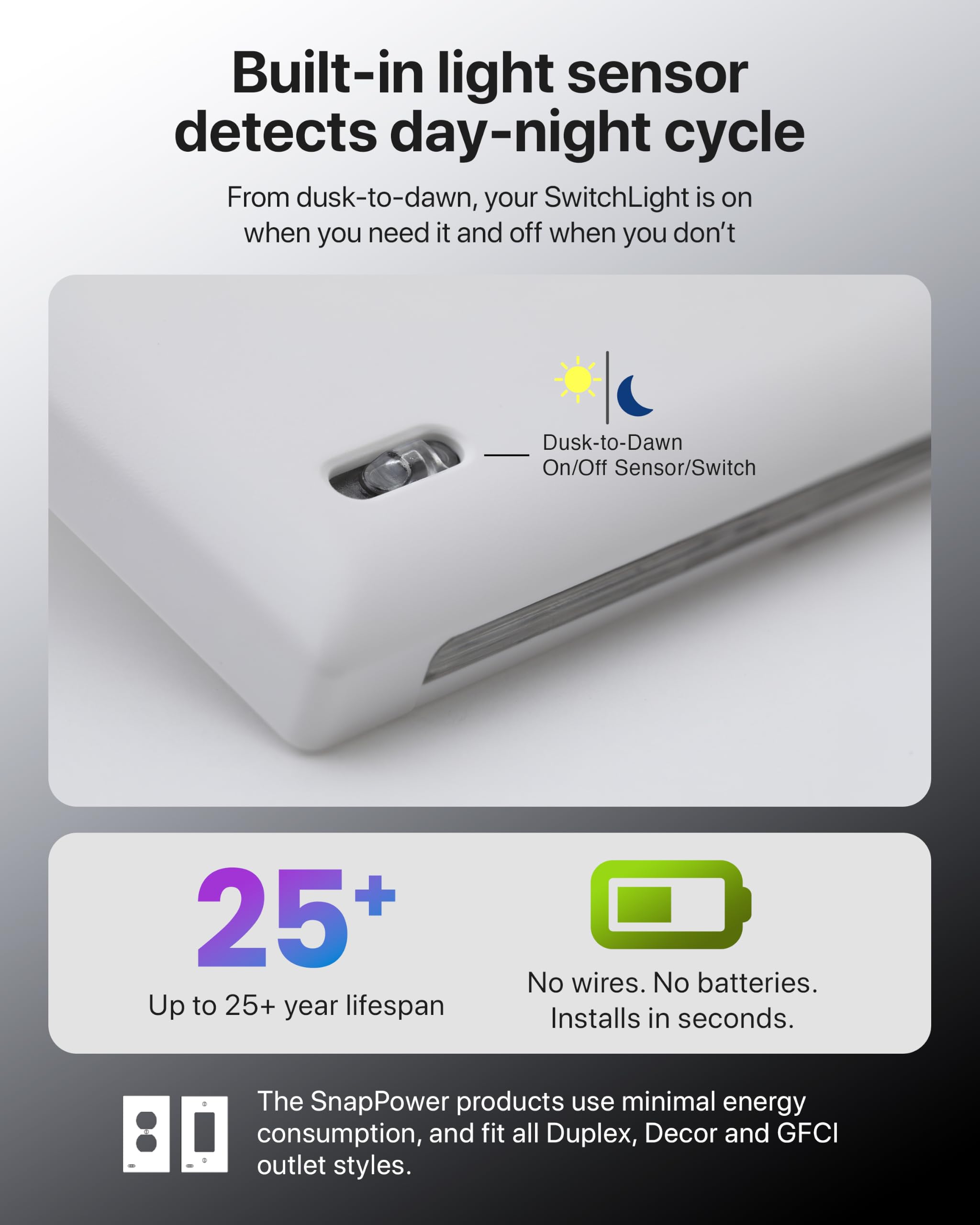 Amazon.co.jp: 2個パック - SnapPower SwitchLight - LEDナイトライト