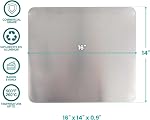 Baker's Secret 2pcs Pure Aluminum Insulated Cookie Sheet Commercial Grade, Baking Tray for Oven 100% Recycled Cookie Sheet Extra Thick - The Natural Collection