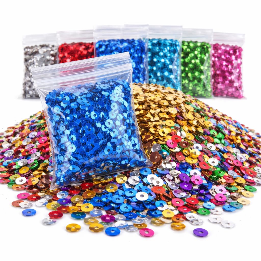 Perles rondes à paillettes pour customiser vos vêtements d'été