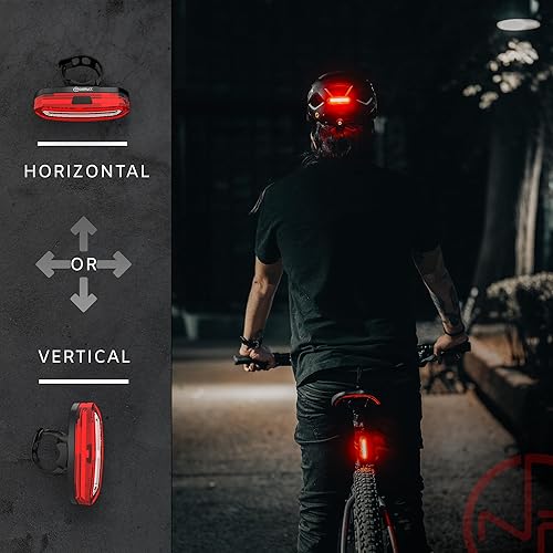 Miniatura 4 de DUO-120 Rear Bike Light  USB-C Rechargeable Red & White LED  Flashing Strobe Tail Light for Bicycle Safety  Adjustable Angle for Seat Post, Fork, or