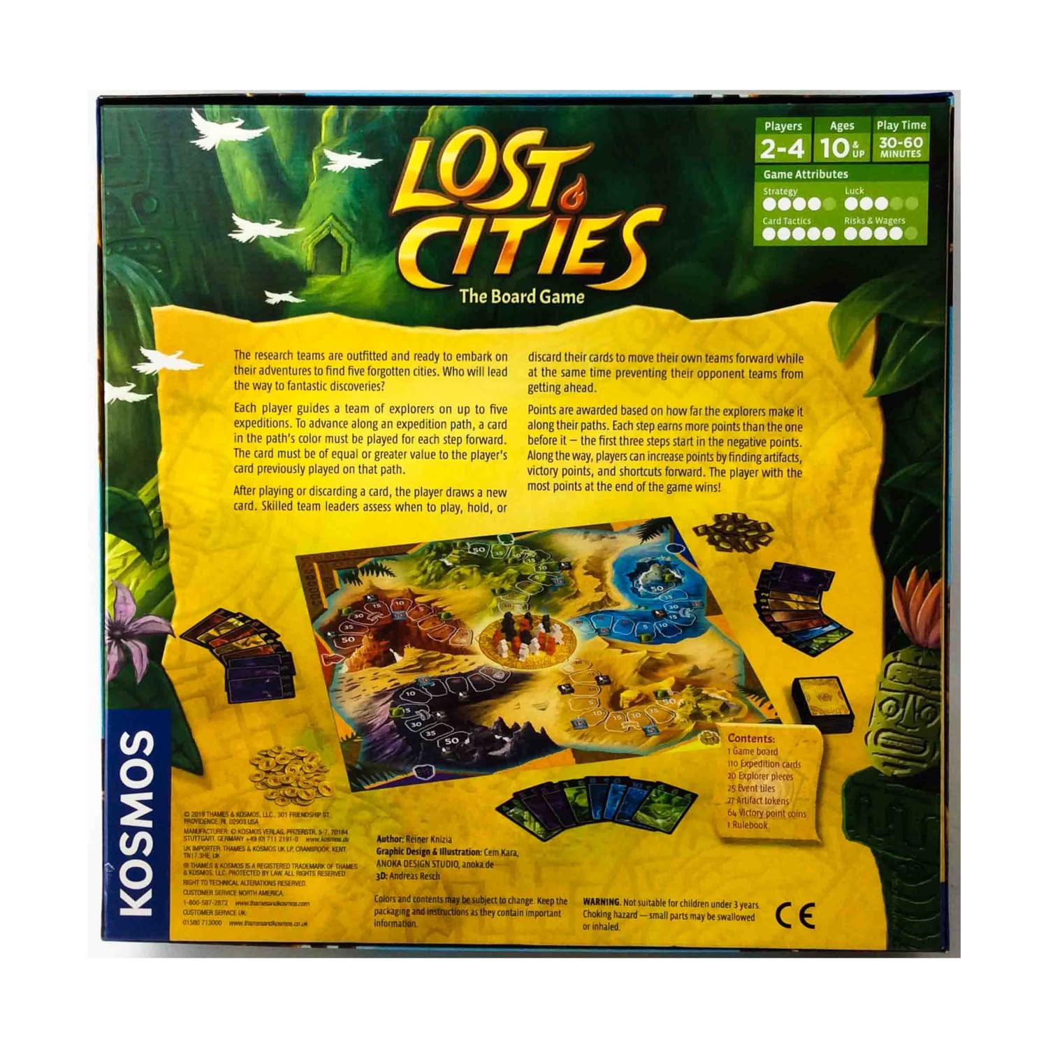 Kosmos Lost Cities – Gioco Di Carte D'Avventura In Formato Tascabile, Per 2 Giocatori, Dagli 8 Anni - 3