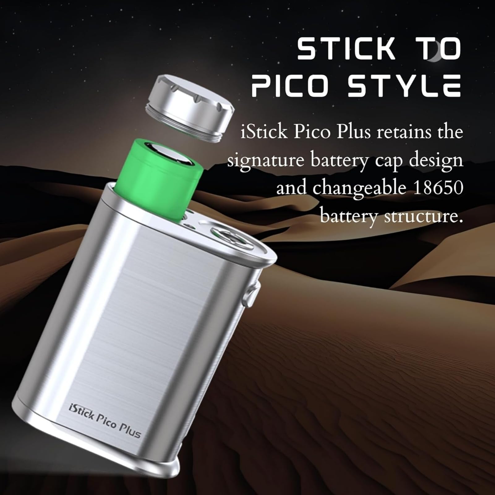 E-leaf iStick Pico Plus Mod (Or Rose) 75W, Cigarette électronique Vape Box  MOD prend en charge le réservoir Melo 4S, alimenté par une batterie 18650  (exclue), sans nicotine : Amazon.fr: High-Tech