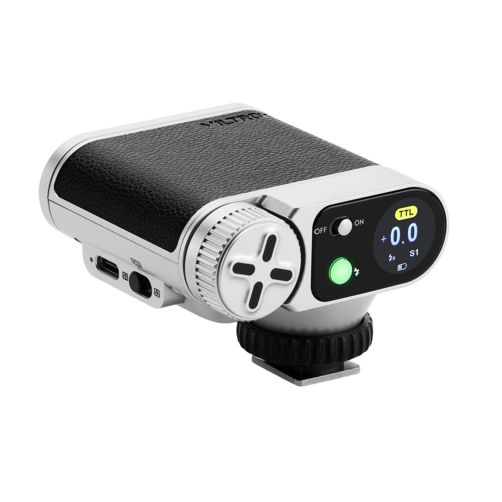 VILTROX Vintage Z1 Pro TTL Retro On-Camera Flash con Touch Display, 24Ws 1s Riciclare GN12 CCT 6000K ± 200K Mini Flash per Fotografia Portatile Illuminazione (per Nikon)