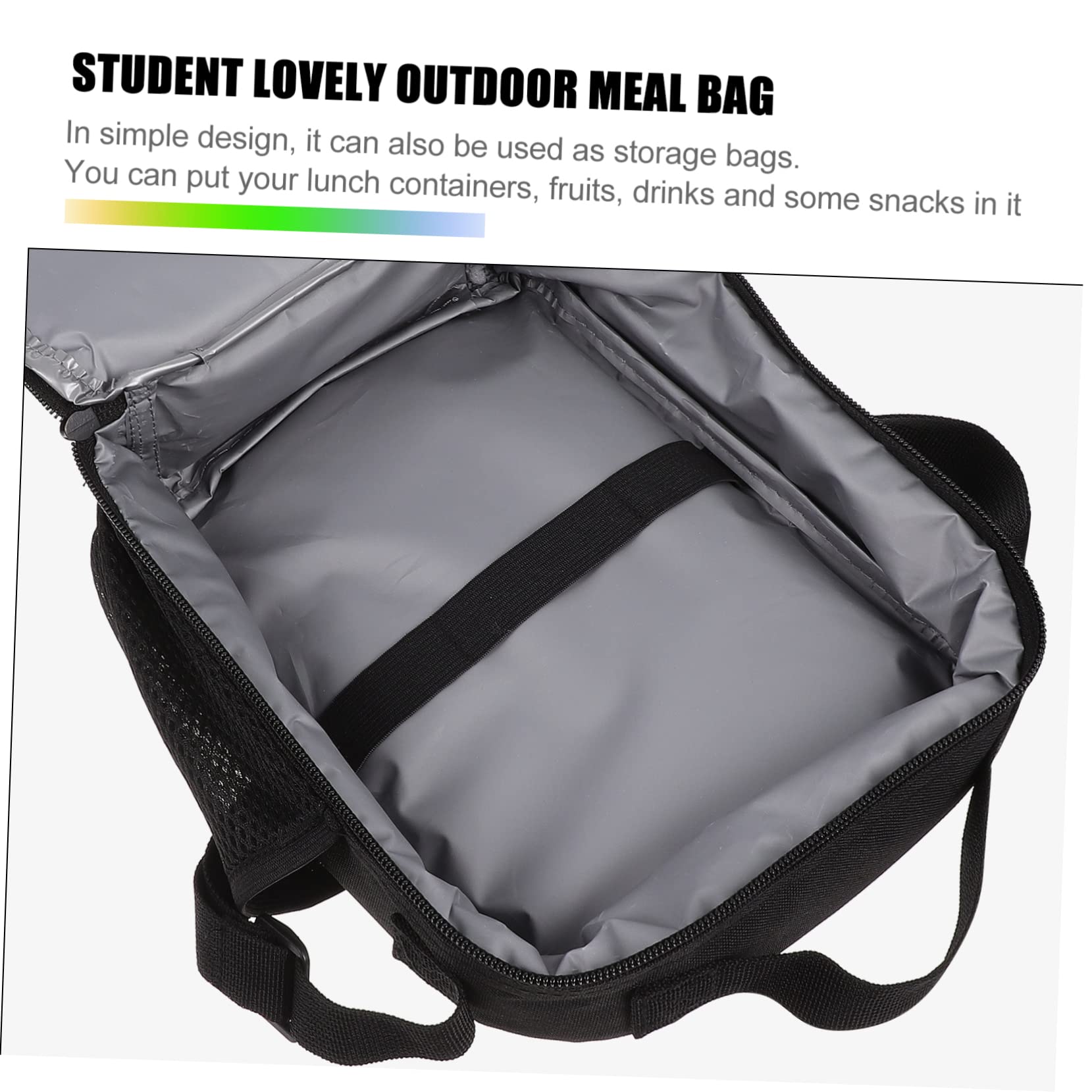 TOPBATHY 2piezas Bolsa De Almuerzo Infantil Aislante De Gran Capacidad Mochila Práctica Para y Bolsa Térmica De Comida Para Picnic y Escuela De Limpiar y Transportar