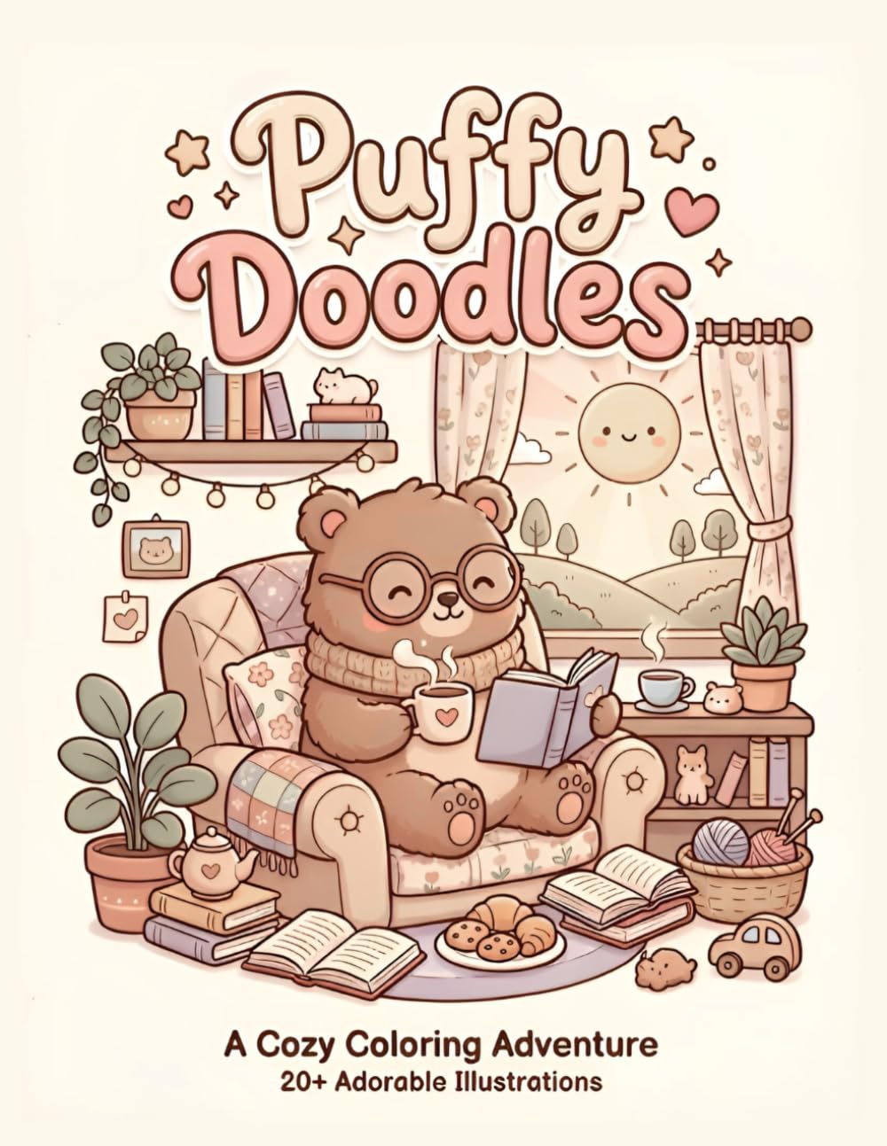 Puffy Doodles: A Cozy Coloring Adventure