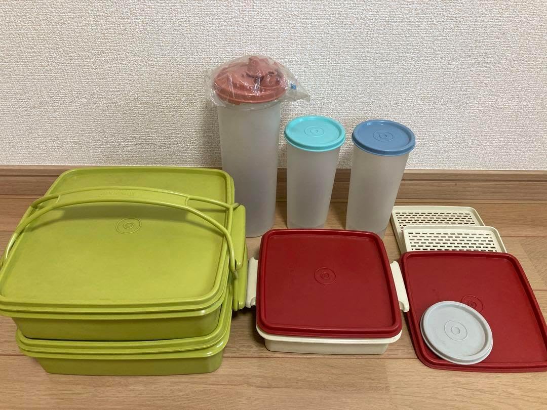 TUPPER WARE まとめ売り! Tupperware 保存容器 セット 6個昭和