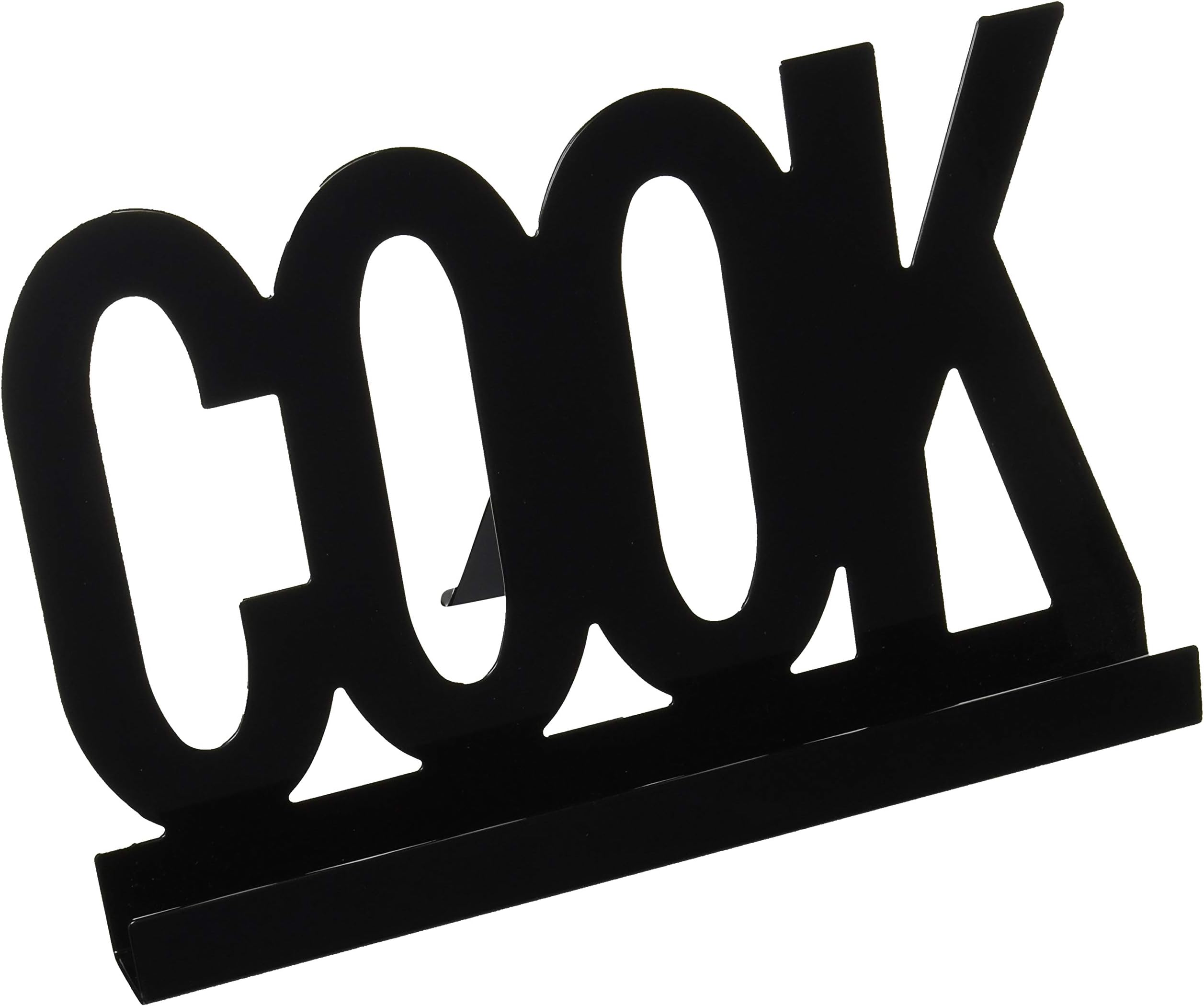30cm x 19cm Black Metro Kitchen Cook Book Stand