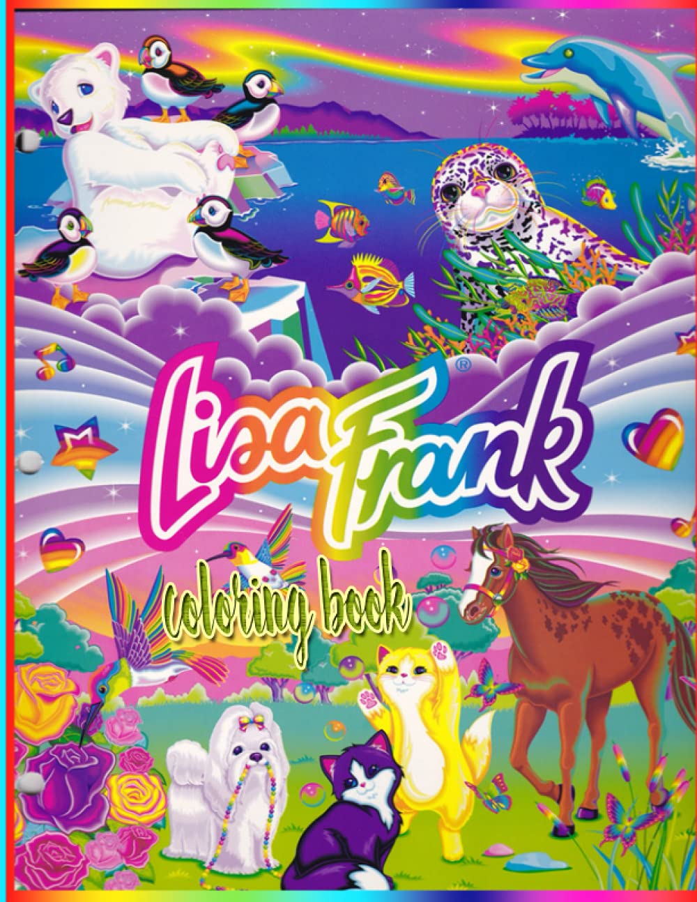 Buy Lisa Frank Coloring Book: Over 32 Pages of High Quality Lisa Frank colouring Designs For ...