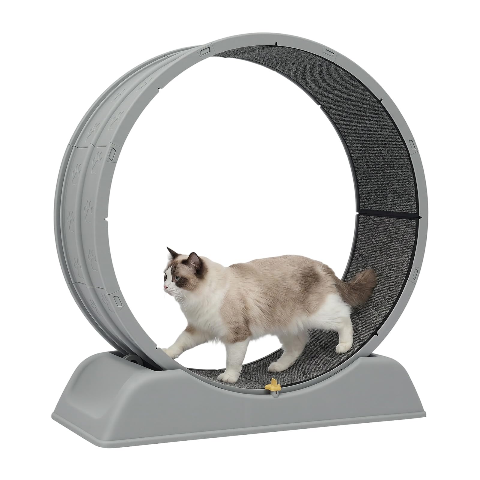 Cinta de correr gris para gatos, cinta de correr para gatos, juguete de empleo en interiores, para gatos domésticos, correr, caminar, entrenar (gris)