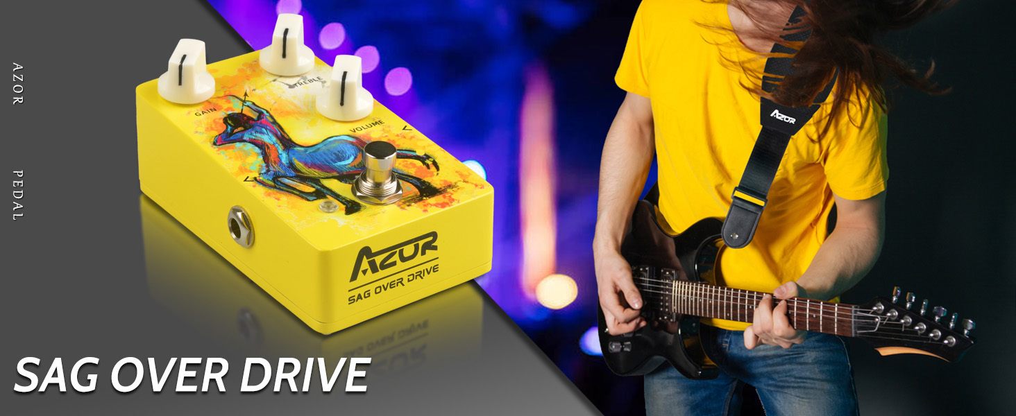 Amazon.com: AZOR SAG OVER DRIVE Analog Overdrive Pedal