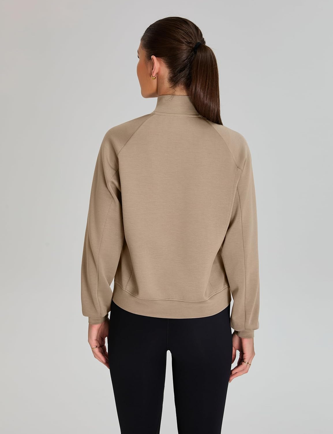 BMJL Womens Sweatshirt Zip Up Hoodie Active Long Sleeve Workout Tops Funnel Neck Athleisure Clothes Fall Jackets Outfits - Image 5