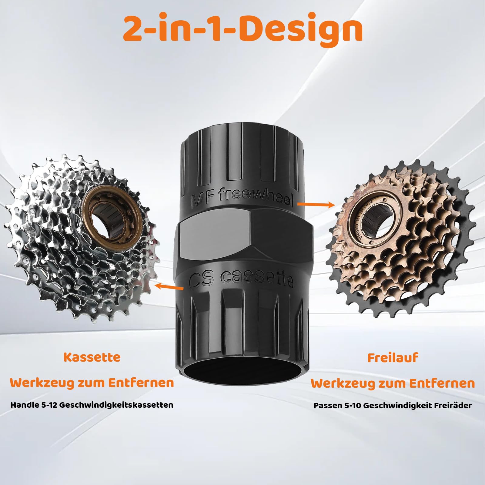 Extracteur De Cassette 2-en-1 – Acier Traité, Compatible Shimano 5-12 Vitesses
