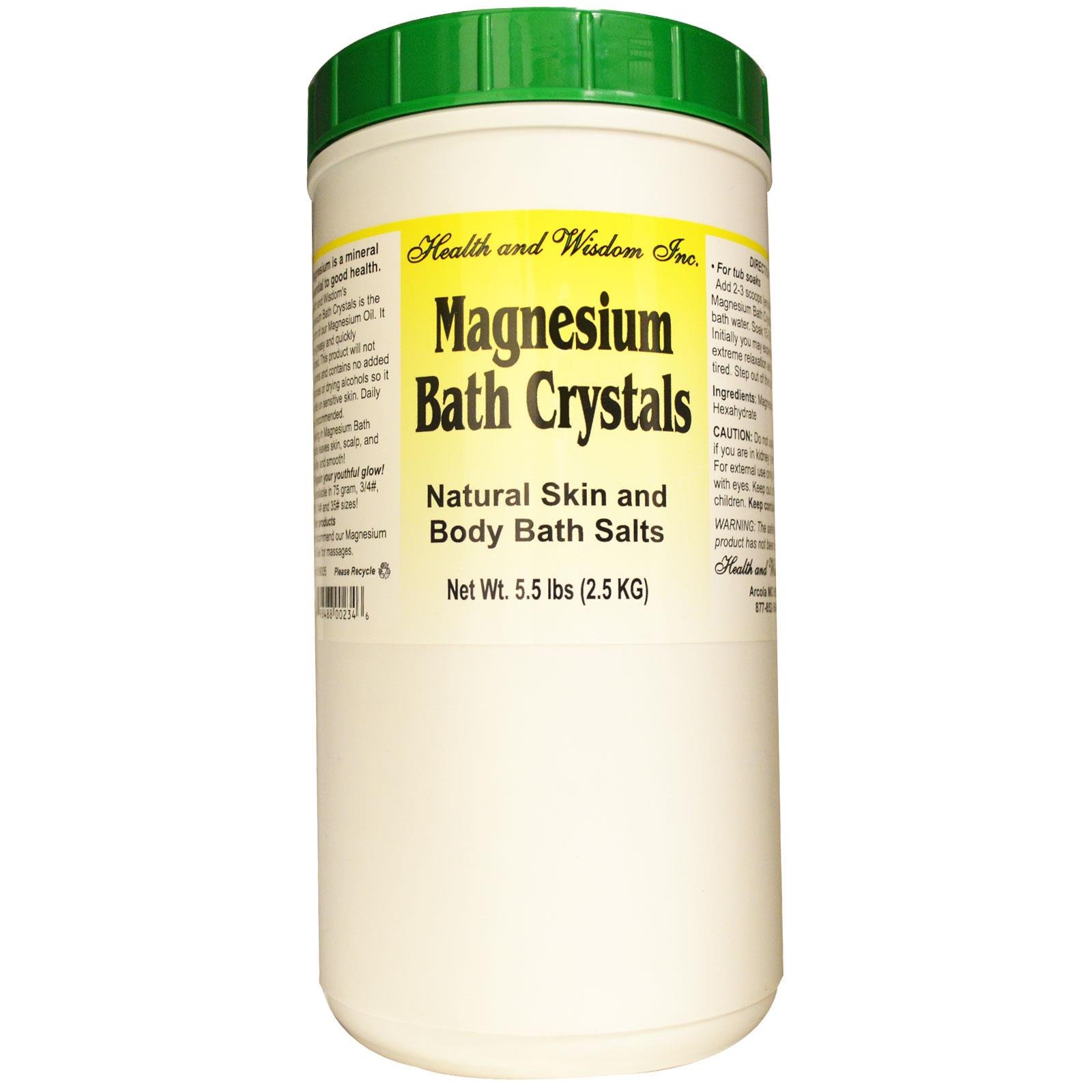 Buy and WISDOM Magnesium Flakes Bath Crystals (5.5 Pound) Pure