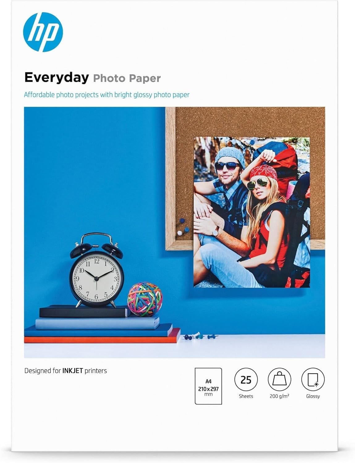 HP Everyday Q5451A Papier fotograficzny błyszczący 200 g/m² A4 25 arkuszy