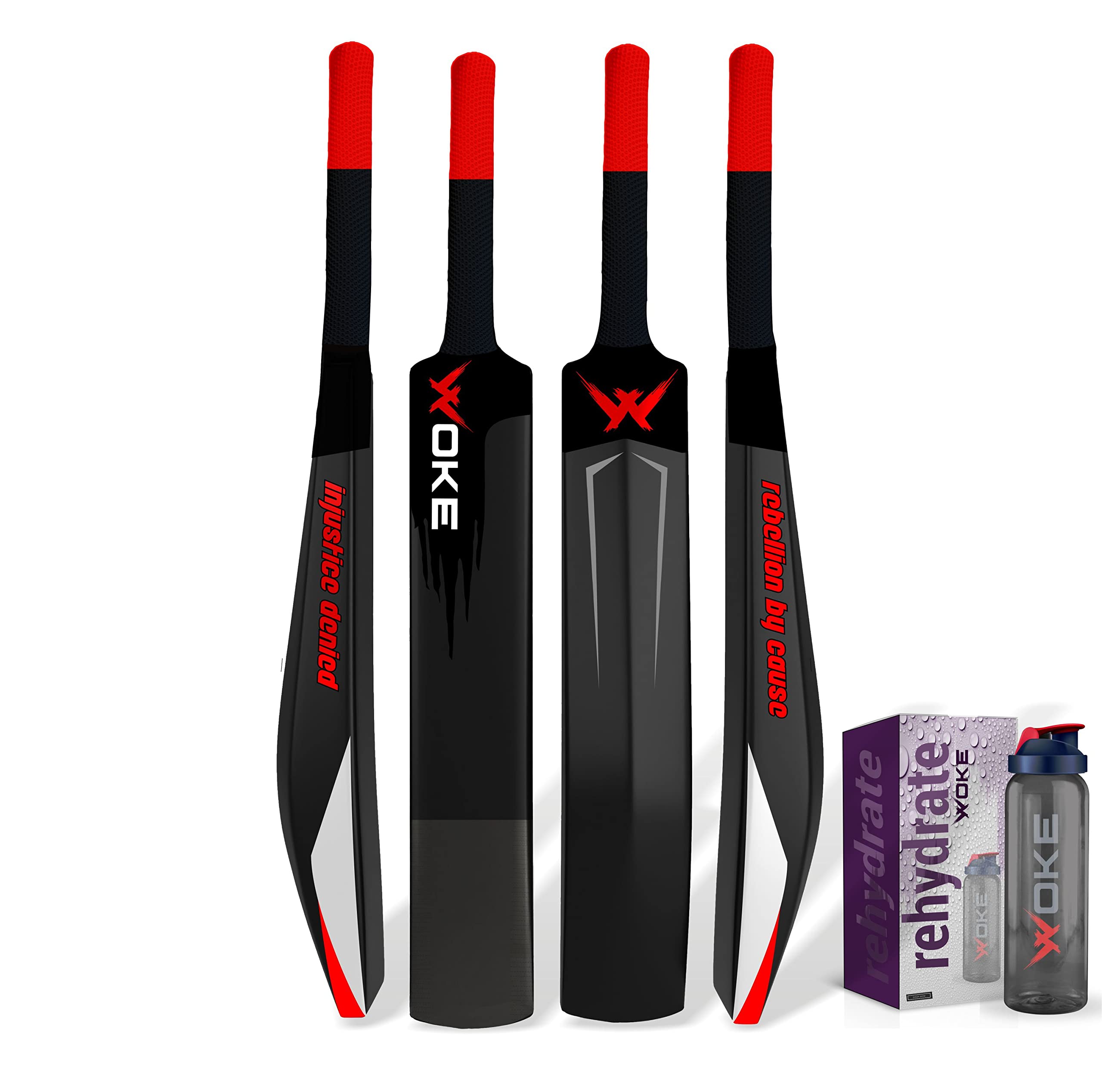 Woke Stalwart Heavy Duty Plastic Cricket Bat Full Size with Sipper (34” X 4.5”inches) Premium Bat for All Age Groups – Kids/Boys/Girls/Adults (Black BAT & Water Bottle) (B0BZ8BH2B4) Amazon Price History, Amazon Price Tracker