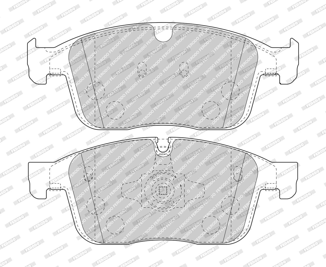 FERODO Kit pastiglie freni Anteriore predisposto per visualizzazione avviso usura senza accessori FDB4943 Compatibilità con VOLVO XC60 156 XC60 I VAN 156 | Compatibile con: VOLVO XC60 I SUV