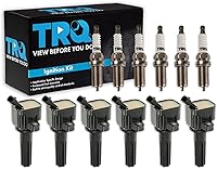 Vista 129 de Kit de Bobina de Encendido y Bujía de TRQ 8 Piezas Bujías de Iridio Compatibles con Toyota Tacoma 2005-2014 4Runner 2010 Tacoma 2015-2021