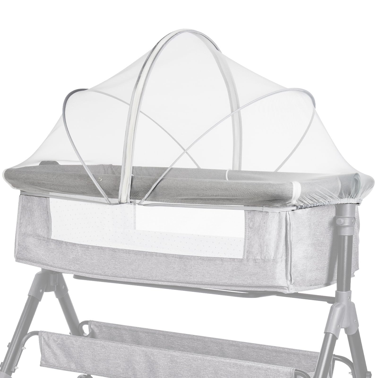 Moustiquaire Poussette, Universel Moustiquaire Lit Bebe, Pliante Portable Moustiquaire pour Bébé, Filet de Lit pour Nouveau-Né Intérieur et Extérieur, Voyage ou Maison, 55cmx100cm