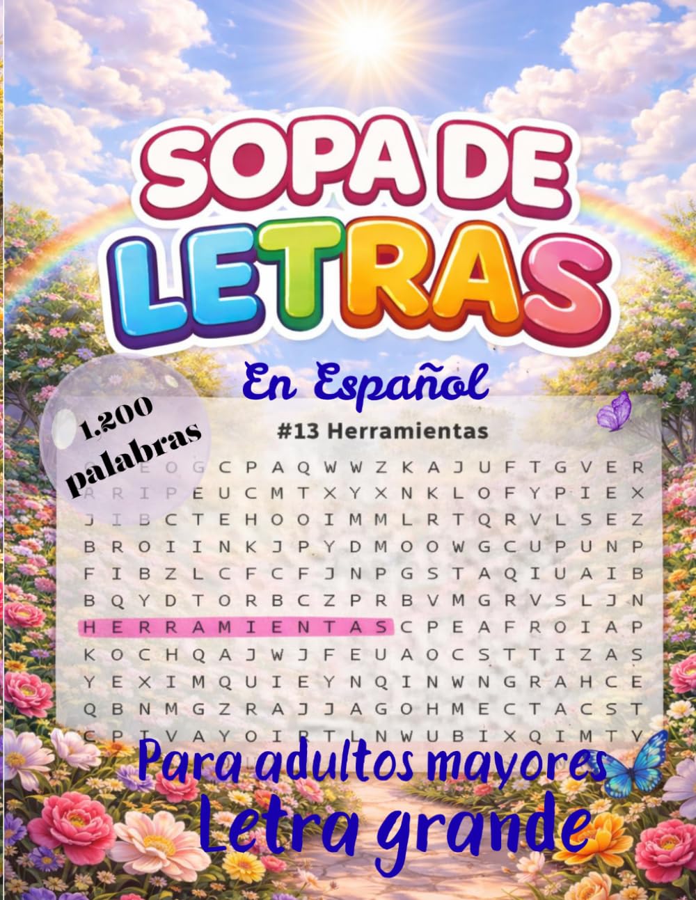 SOPA DE LETRAS: EN ESPAÑOL PARA ADULTOS LETRAS GRANDES