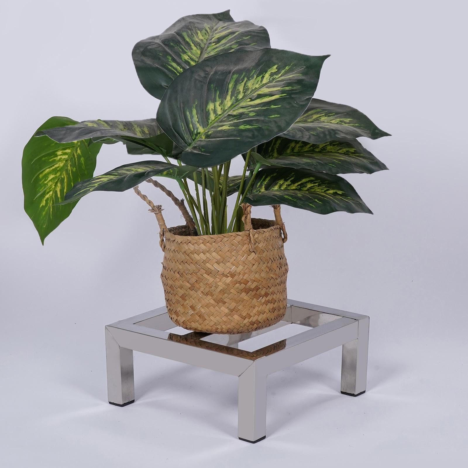 F Fityle Estantería de para Almacenamiento de Alimentos, Soporte Cuadrado para Flores para supermercados, almacenes, Tiendas, Balcones y garajes, 35cm