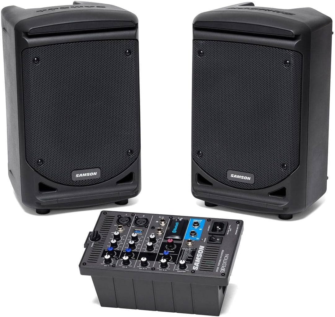 Samson Expedition XP300 6" 2-Way 300W All-in-One Portable Bluetooth-Enabled Stereo PA System