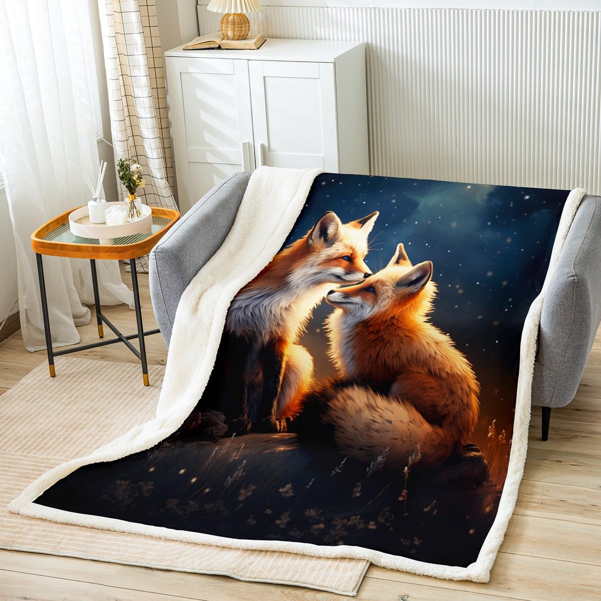 Amazon.com: Cute Fox Blankets,Wild Animals Throw Blanket for Kids