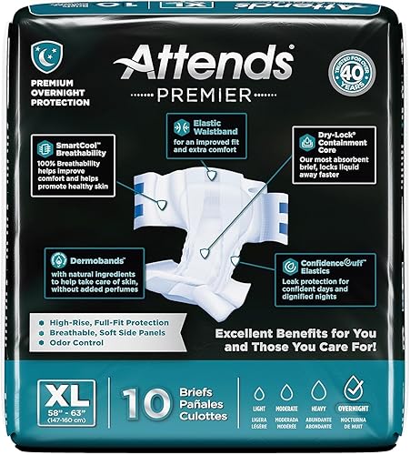Miniatura 6 de ALI-BR40 - Calzoncillos Attends Premier, XL, 10 unidades (4 unidades)