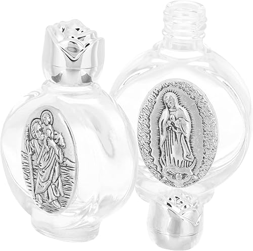 Miniatura 5 de ABOOFAN 10 unidades de aceite de recipiente pequeño recargables con botellas de vidrio dorado para festivales de Pascua para fiesta de diseño Jesús