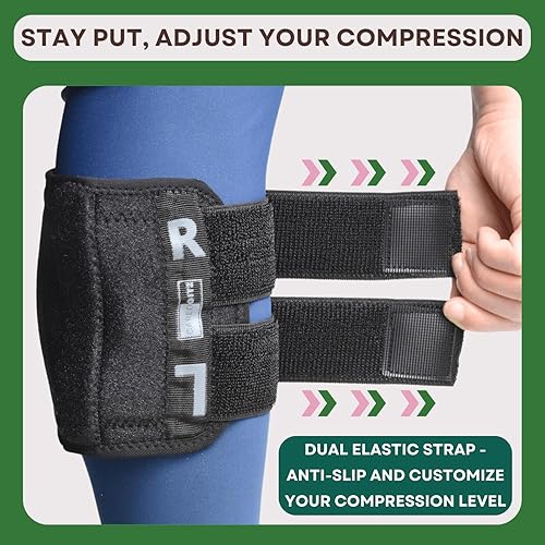 Miniatura 4 de Soporte para aliviar el dolor de ciática, dispositivo de alivio del dolor del nervio ciático con almohadillas de presión móviles duales, rodillera