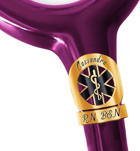 Miniatura 9 de bellblow Stethoscope Charms Personalized, Custom ID Name Tag for Stethoscope, Engraved Stethoscope Name Tag EMT Medical Caduceus, Stethoscope Id