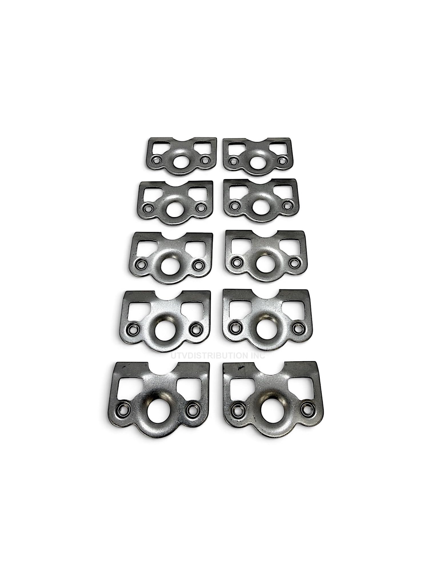 UTVDistribution Aluminiowy przycisk Dzus z mechanizmem szybkiego zwalniania 1/4 ze sprężynami i płytkami na zakładki, 10 szt. nitów bez opakowania!