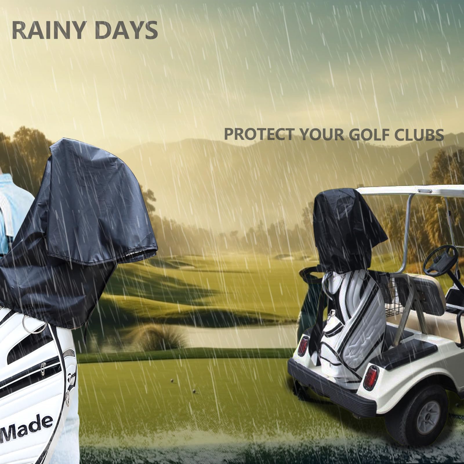Amazon.com : CartClan Upgrade Golf Bag Rain Hood Waterproof Golf Bag Rain Cover for Golf Club Bags Fit Almost All Golfbags or Carry Cart : Sports & Outdoors Amazon.com : CartClan Upgrade Golf Bag Rain Hood Waterproof Golf Bag Rain Cover for Golf Club Bags Fit Almost All Golfbags or Carry Cart : Sports & Outdoors