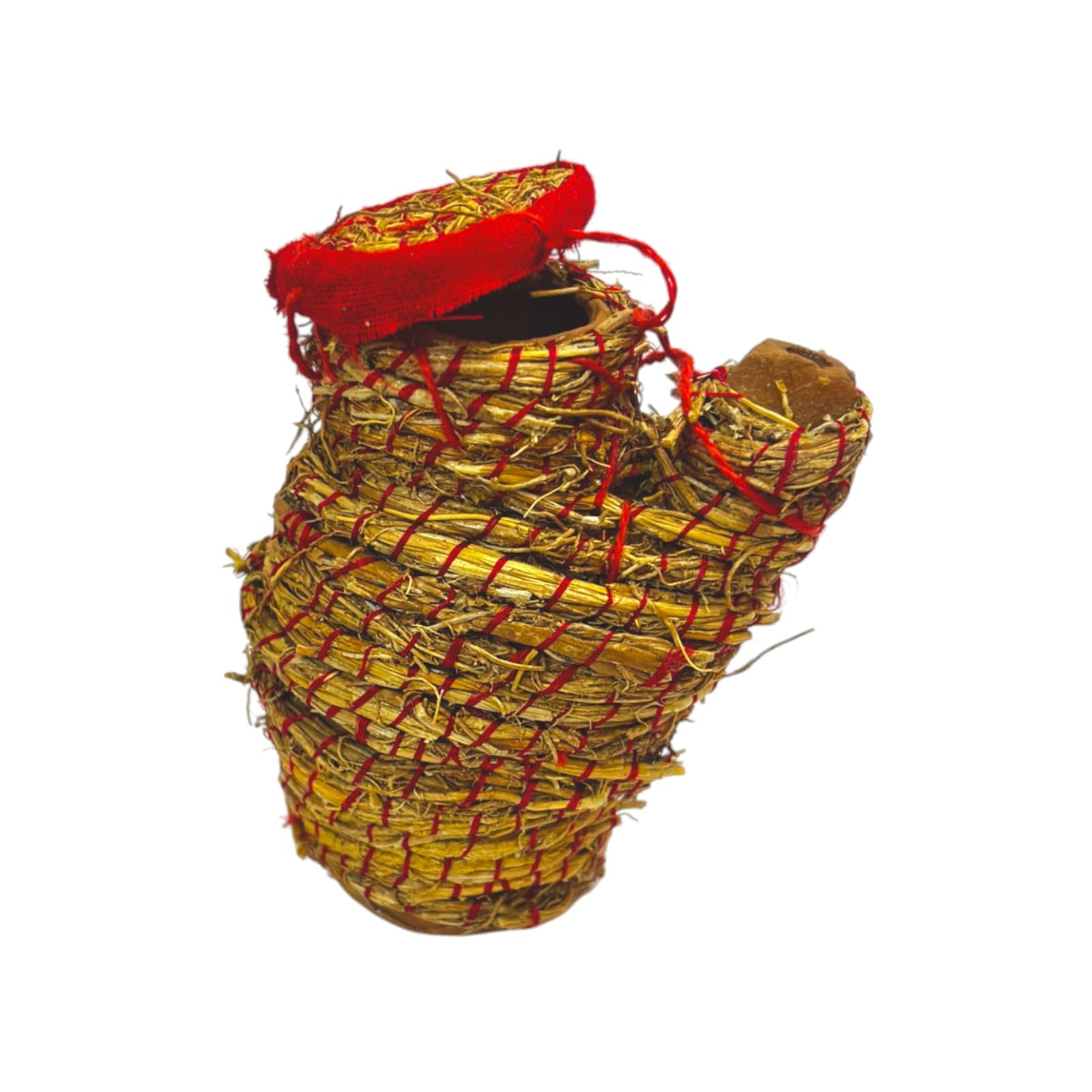 Patitpavan khush ni jhari/Clay-Mitti Pot for Cold Water/kunja Vessel for laddu Gopal ji Handmade/Shrinath ji/Krishna ji Pooja & Decoration (Small)