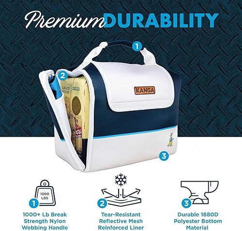 Miniatura 4 de Kanga Kanga Kase Mate - Bolsa térmica aislada - Bolsa térmica suave - Enfriador de bebidas para latas de cerveza y seltzer - Aislamiento y