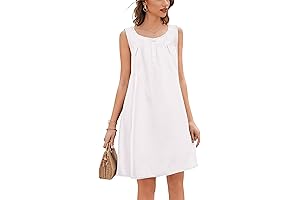 Ekouaer White Cotton Nightgown for Women: Classic Victorian Grace for Restful Nights