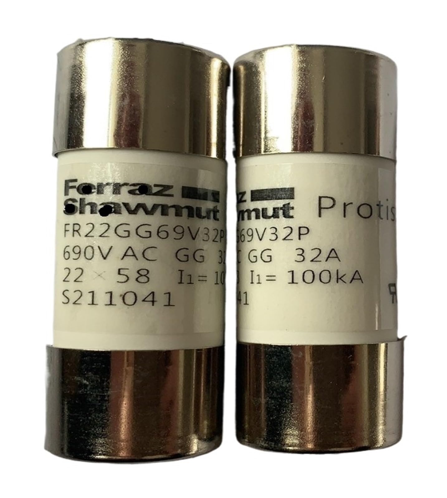Fusible cylindrique FR22GG69V25P am industrial de type gG 22x58 25A 690V