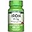 Nature\'s Truth Iron Supplement | 65mg | 120 Tablets | 325mg Ferrous Sulfate | Non-GMO & Gluten Free Pills