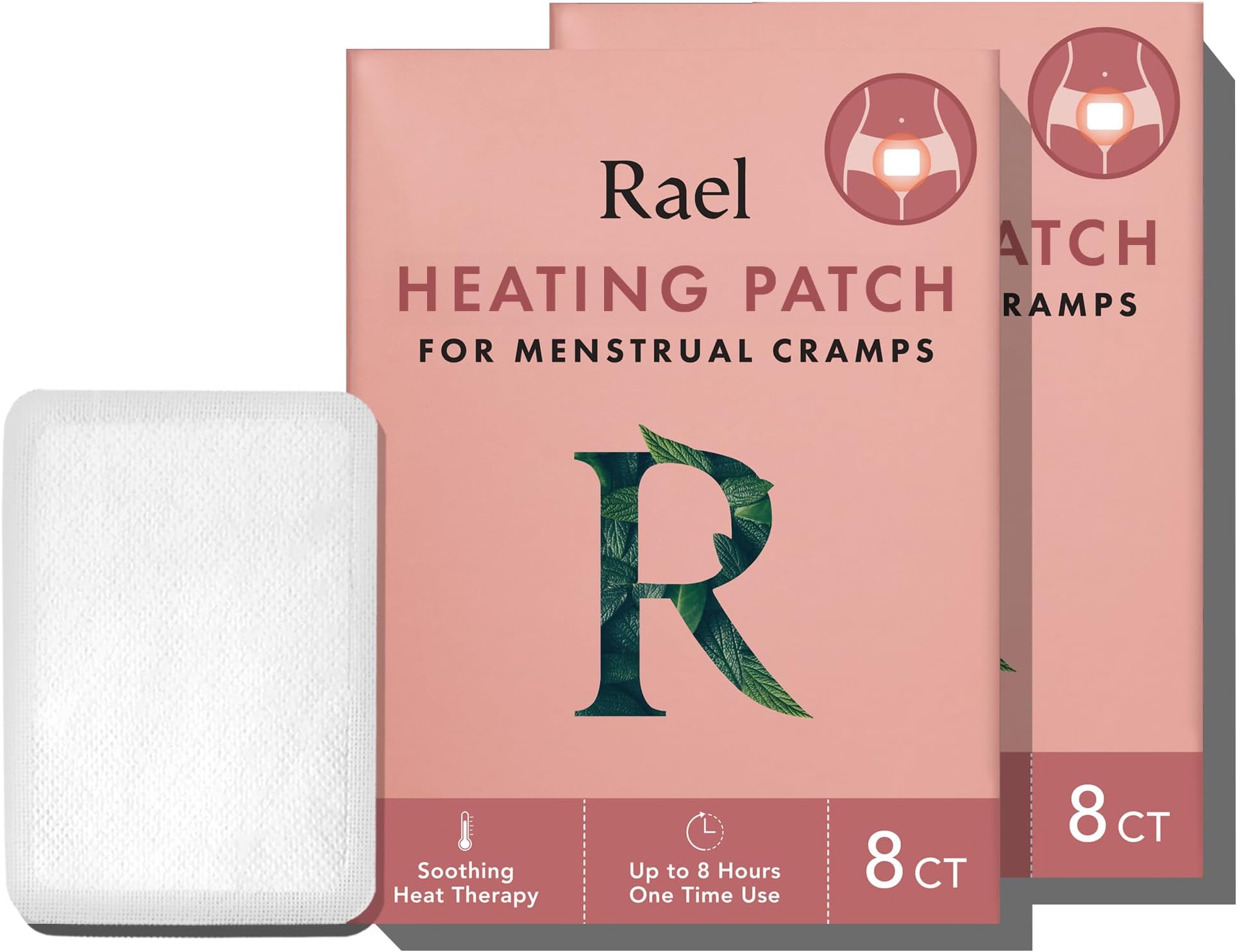 Heating Patches, Herbal Heating Patches - Period Heating Pads for Cramps, Ultra Thin Design, On The Go Size, for All Skin Types (16 Count)