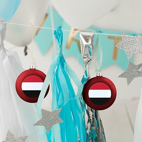 Vista 119 de Adornos dorados de bola de Navidad de Trinidad y Tobago, adorno de bola de bandera de Trinidad y Tobago, adornos de Navidad de bandera nacional