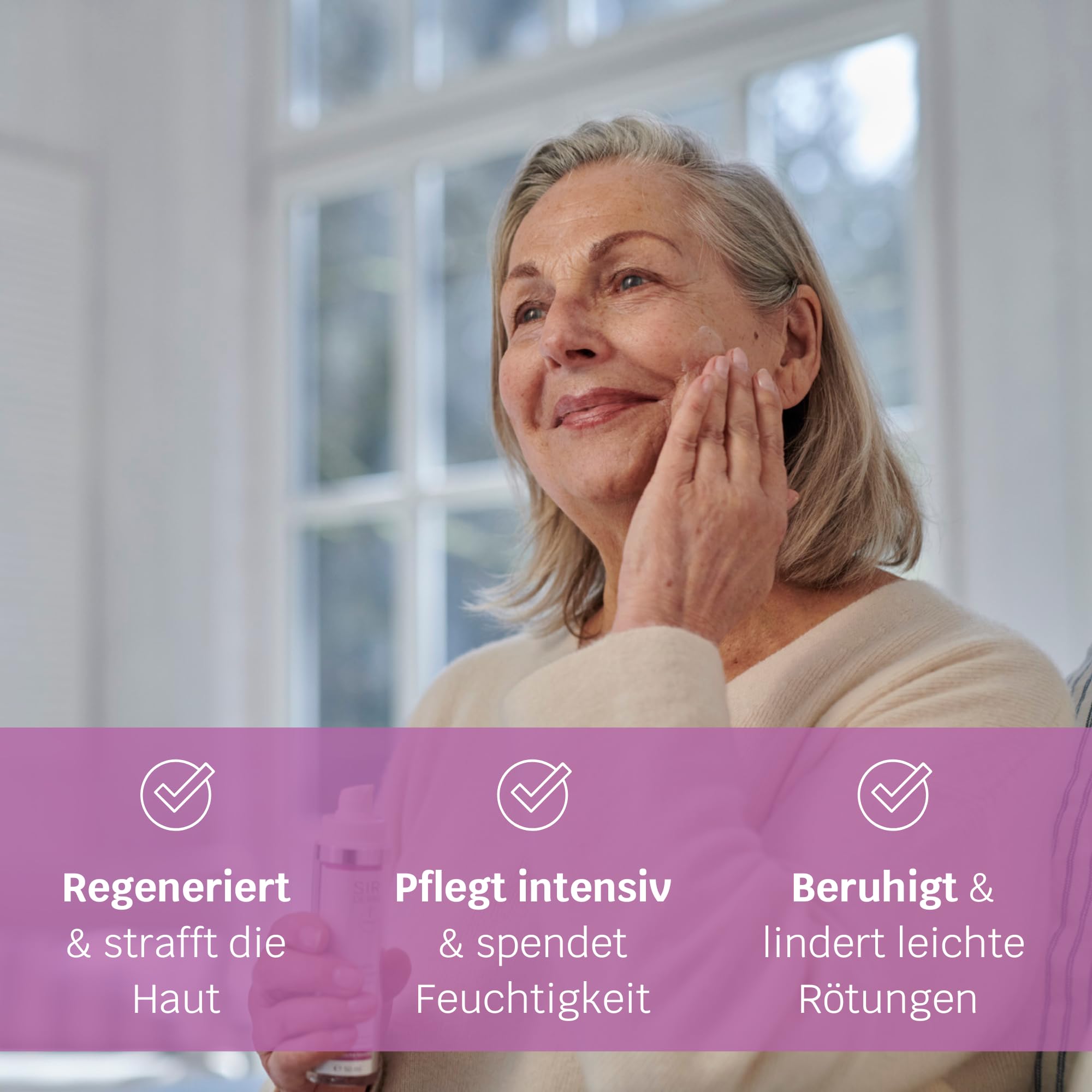 SIRIDERMA Ultimativ Nachtcreme | Basische Anti-Aging Gesichtscreme | Hyaluron und 8 Pflanzenöle | Vegan (ohne Parfum, 50 ml)