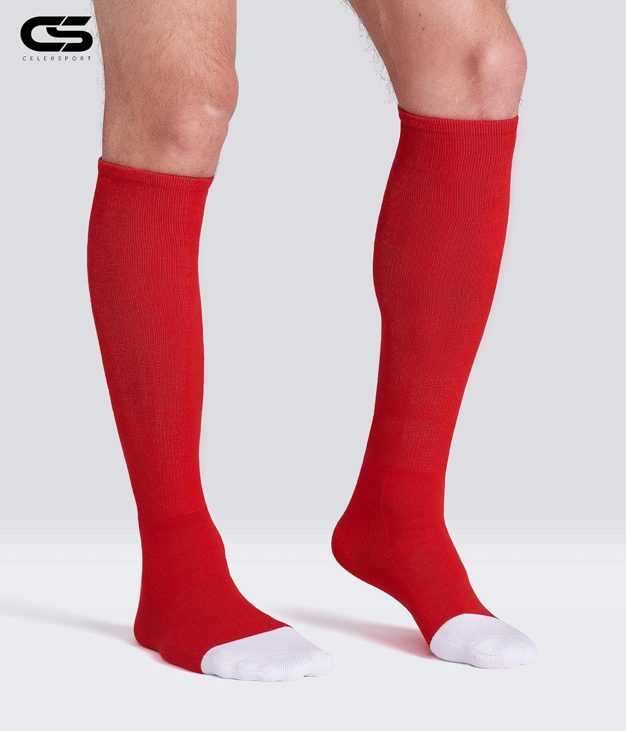 CS CELERSPORT 2/3 Pack Baseball Soccer Softball Socks for Youth & Adult Multi-sport Tube Socks image 2